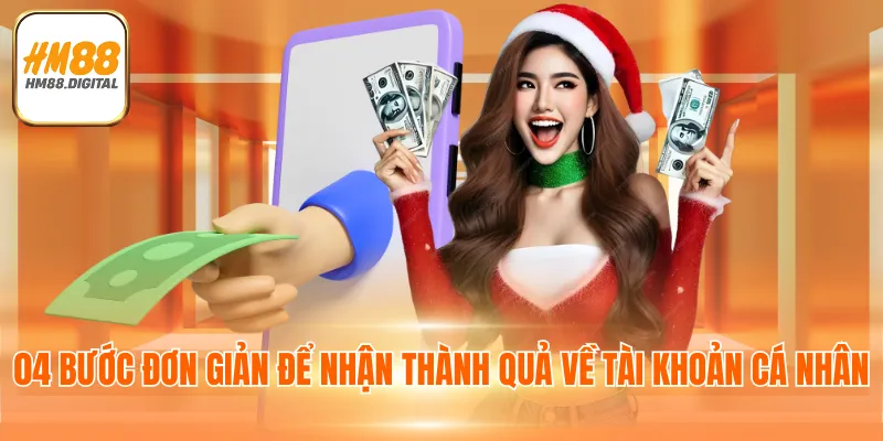 04 bước đơn giản để nhận thành quả về tài khoản cá nhân